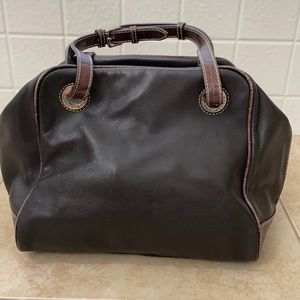 Dooney & Bourke - Vintage Large Dark Brown Leather